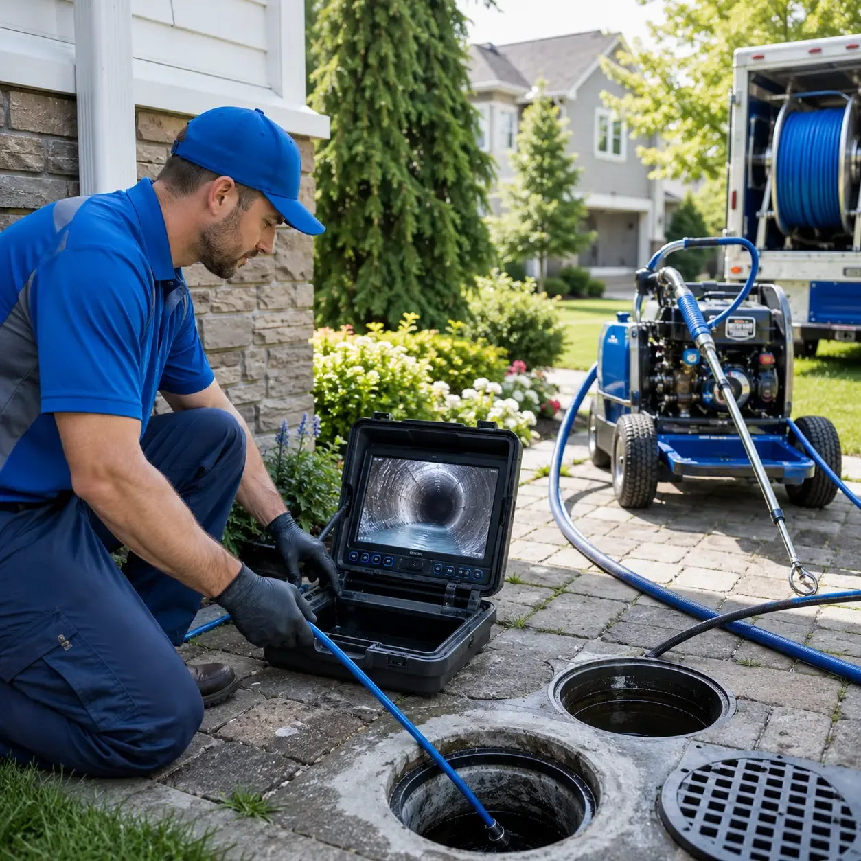 Outdoor drain cleaning professionals serving Big Sandy, TN